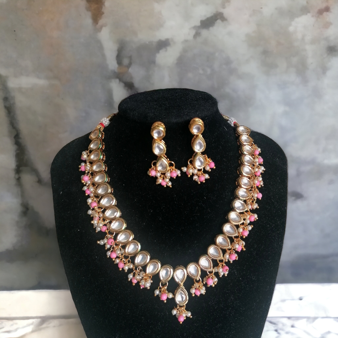 Kundan single 2025 line necklace